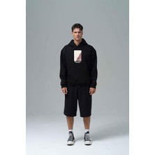 Saw Urbanity Not All Wounds Are Visible Oversize Sweatshirt Erkek Siyah