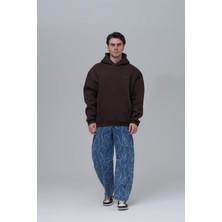 Saw Urbanity The Story Of Layers Oversize Sweatshirt Erkek Kahverengi