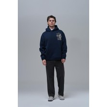 Saw Urbanity Eternal Frame Oversize Sweatshirt Erkek Indigo