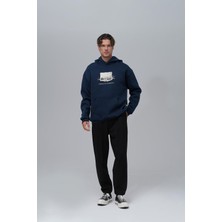 Saw Urbanity Portrait Of A Generation Oversize Sweatshirt Erkek Indigo