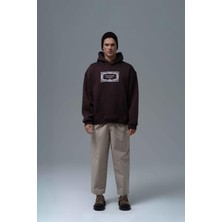Saw Urbanity Endless Metamorphosis Oversize Sweatshirt Erkek Kahverengi