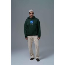 Saw Urbanity Shining Stars Oversize Sweatshirt Erkek Yeşil