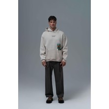 Saw Urbanity Paradise Within Oversize Sweatshirt Erkek Stone