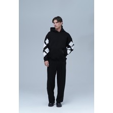 Saw Urbanity Heritage Geometry Oversize Sweatshirt Erkek Siyah
