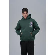 Saw Urbanity Mona Lisa Shooting Star Oversize Sweatshirt Erkek Yeşil