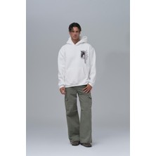Saw Urbanity Wild Spirit Oversize Sweatshirt Erkek Ekru