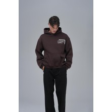 Saw Urbanity Sacred Geometry Oversize Sweatshirt Erkek Kahverengi