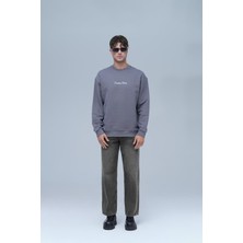 Saw Urbanity Freedom Theory Oversize Sweatshirt Erkek Füme