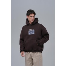 Saw Urbanity Now Manifesto Oversize Sweatshirt Erkek Kahverengi