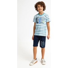 RolyPoly Never Give Up Cam Göbeği Erkek Çocuk Bermuda Takım