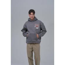 Saw Urbanity Renewed Flow Oversize Sweatshirt Erkek Füme