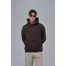 Saw Urbanity Van Gogh Threads Oversize Sweatshirt Erkek Kahverengi