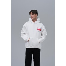 Saw Urbanity Crow Of Transformation Oversize Sweatshirt Erkek Ekru