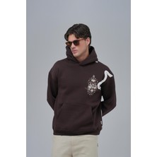 Saw Urbanity Nothing To Lose Oversize Sweatshirt Erkek Kahverengi