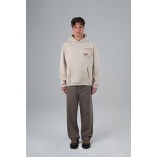 Saw Urbanity Heritage Threads Oversize Sweatshirt Erkek Stone
