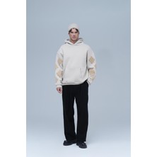 Saw Urbanity Heritage Geometry Oversize Sweatshirt Erkek Stone