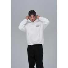 Saw Urbanity Sacred Geometry Oversize Sweatshirt Erkek Ekru