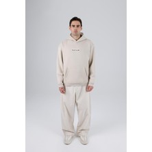 Saw Urbanity Blooming Canvas Oversize Sweatshirt Erkek Stone