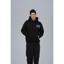 Saw Urbanity Sacred Geometry Oversize Sweatshirt Erkek Siyah