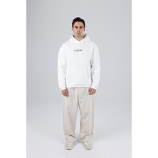 Saw Urbanity Blooming Canvas Oversize Sweatshirt Erkek Ekru