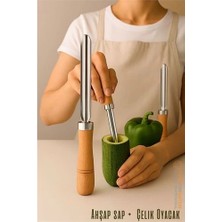 Bfs Oyacak - Dolmalık Kabak ve Biber Patlıcan Oyacağı 304 Paslanmaz Çelik