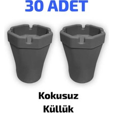 30 Adet Kokusuz Plastik Küllük Seti, Pratik ve Temiz Kullanım
