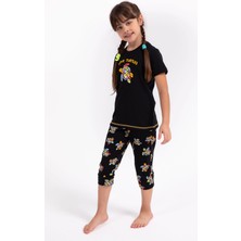 Arnetta Kız Çocuk Siyah Kapri Takımı