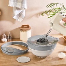 Kapaklı Mikser Kase, Süzgeç, Pirinç Süzgeci, Kase Seti, Büyük Boy Kase, Yuvarlak