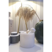 El Yapımı Mermer Havan Seti, Doğal ve Şık Tasarım