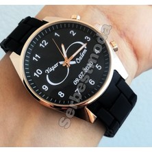 Erkek Saat Babalar Günü Doğum Günü Yıl Dönümü Hediyeleri Kişiye Özel Isim Baskılı Saat Sevgiliye Hediye Erkeğe Hediye Erkek Kol Saati