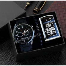 Erkek Kol Saati Kişiye Özel Isim Baskılı Saat Kombini Sevgiliye Hediye Doğum Günü Hediyesi Erkeğe Hediye