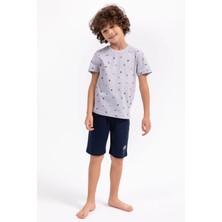 Rolypoly Erkek Çocuk Gri Bermuda Takım