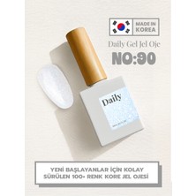 Daily Gel Glitter Line Kalıcı Oje – Dy-90 Soft Crystal Veil (Led/Uv Uyumlu)