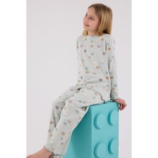 Rolypoly Kız Çocuk Yeşil Pijama Takımı