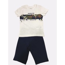 Rolypoly Erkek Çocuk Beyaz Kapri Takım