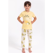 Rolypoly Kız Çocuk Sarı Pijama Takımı