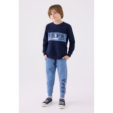 U.S. Polo Assn. 1912-4 Erkek Çocuk Eşofman Takım Lastikli Paça ve Yan Cep Özellikleriyle