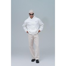 Saw Urbanity Echoes Of Roots Oversize Sweatshirt Erkek Ekru