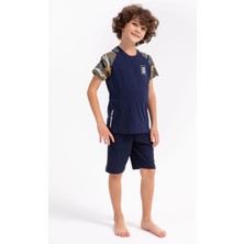 Rolypoly Erkek Çocuk Lacivert Bermuda Takım