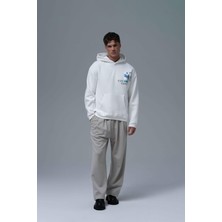 Saw Urbanity Van Gogh Irises Oversize Sweatshirt Erkek Ekru
