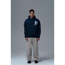 Saw Urbanity Van Gogh Irises Oversize Sweatshirt Erkek Indigo