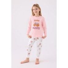 Rolypoly Kız Çocuk Pembe Pijama Takımı