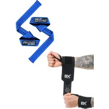 Dex Lifting Straps Pro + Wrist Wraps  Legend Spor Bileklik 2'li Set