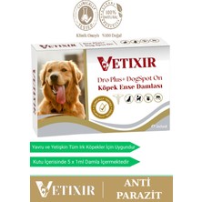 Vetixir Vetıxır Köpek Bitkisel İç-Dış Anti Parazit , Bit , Pire , Kene Uzaklaştırıcı Damla