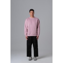 Saw Urbanity Pure Basic Oversize Sweatshirt Erkek Pembe
