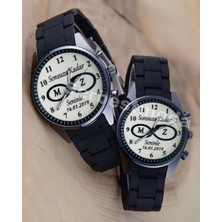 Kişiye Özel Erkek Bayan Saat Kombini Sevgili Saatleri Sevgili Hediye Yıl Dönümü Hediyesi Erkek Bayan Kol Saati Çift Kombin Saat