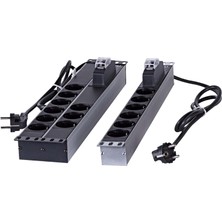 Ulusal 6 Lı Sigortalı Anahtarlı Alüminyum Grup Priz