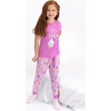 Rolypoly Kız Çocuk Pembe Pijama Takımı