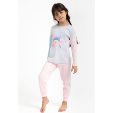 RolyPoly Kız Çocuk Mavi Pijama Takımı
