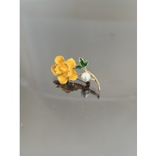 Lüx Wood Wood ve Erşah – Altın Renkli Figürlü Broş Koleksiyonu (Taç, Burç ve Daha Fazlası) Model 19